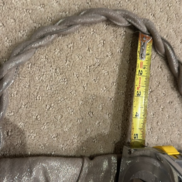 Halston Heritage Top Handle Gold & Metalic Leather Bag - Picture 9 of 9